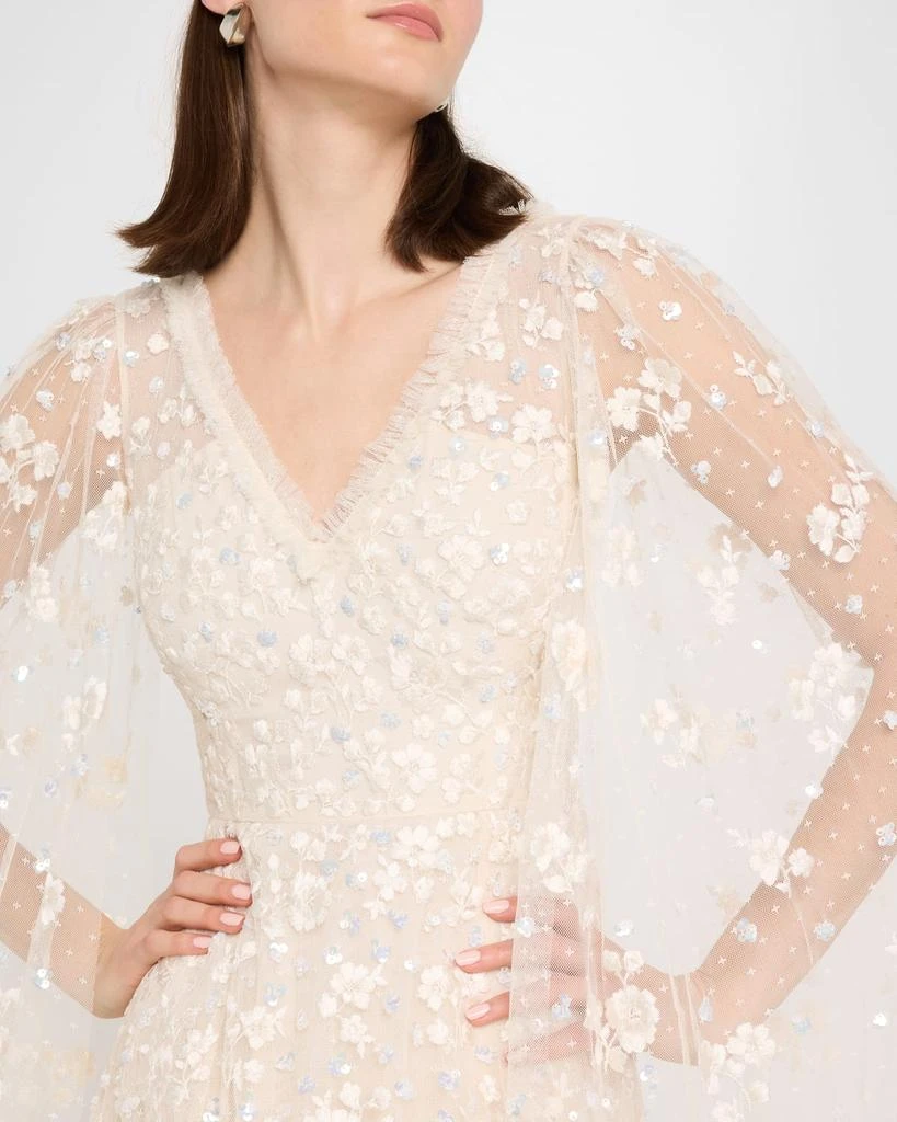 Needle & Thread Dahlia Ditsy Sequin Embroidered Ankle Gown 5