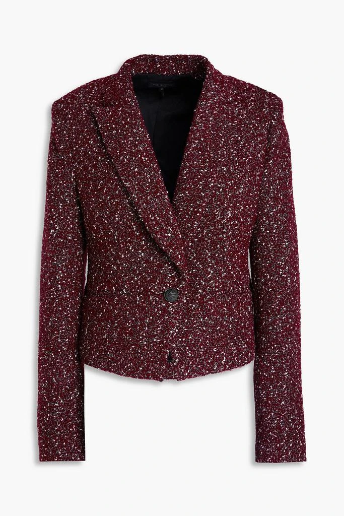 Rag & Bone Valerie cropped wool-blend bouclé-tweed blazer 1