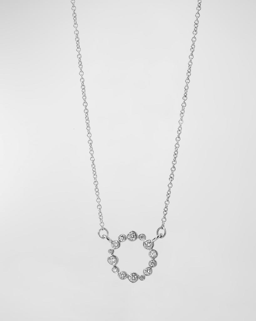 Syna 18K Champagne Diamond Bubbles Circle Necklace