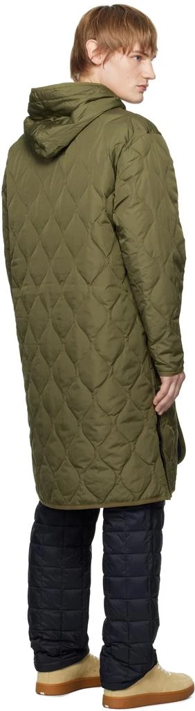Taion Khaki Military Hood Long Down Coat 3
