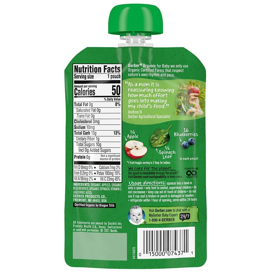 Gerber 2nd Foods Baby Food Apple Blueberry Spinach