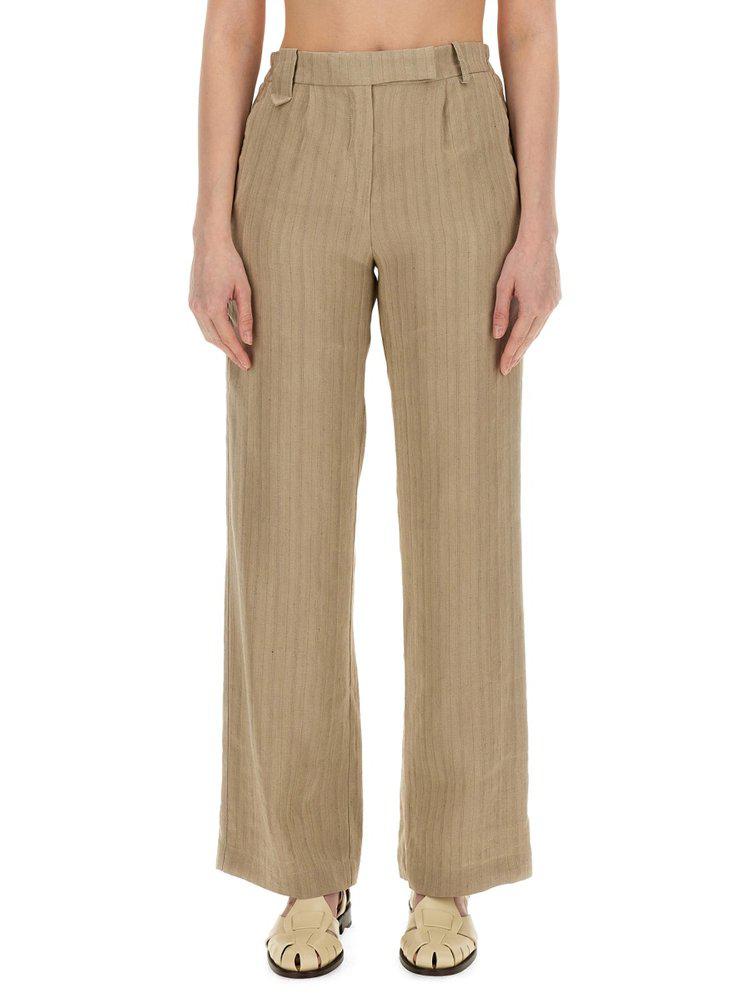 Alysi Alysi Herringbone Straight Leg Trousers