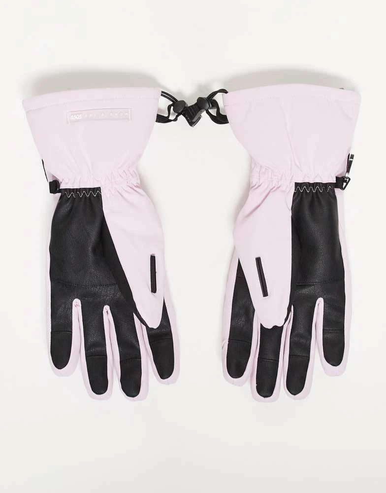 ASOS 4505 Ski & Snow ASOS 4505 Ski insulated water repellent gloves in pink 3