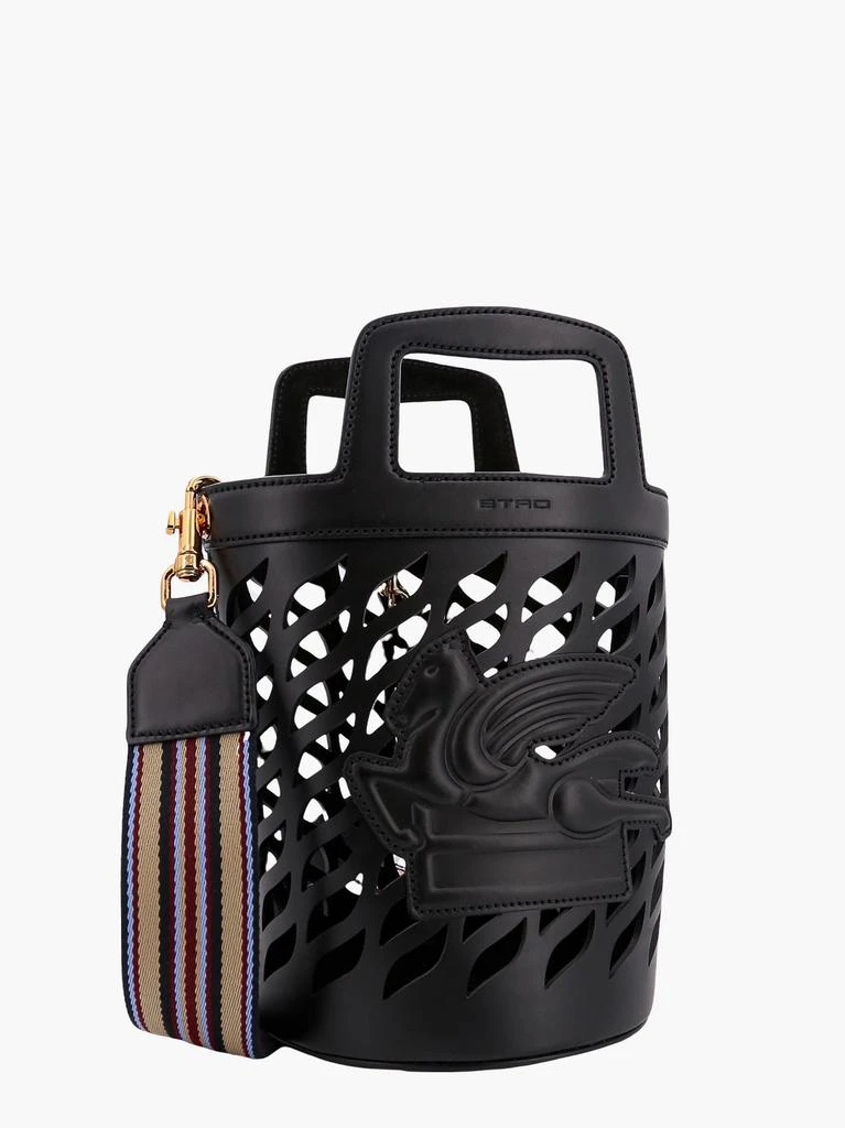 ETRO Perforated leather bucket bag  with shoulder strap 3