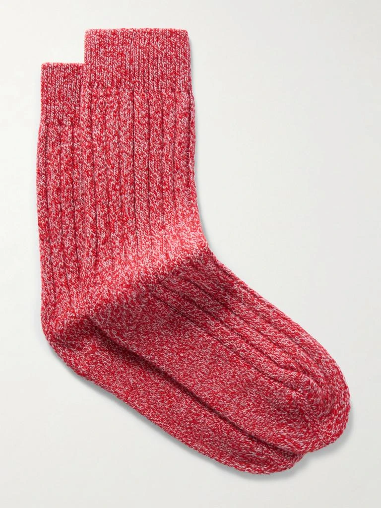 The Elder Statesman Ribbed Cashmere Socks