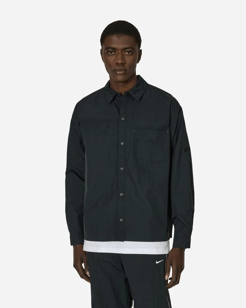 NIKE Tech Pack Woven Longsleeve Shirt Black 1