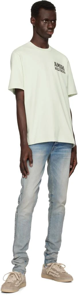 AMIRI Green 'Amiri' Jazz Wolf T-shirt 4
