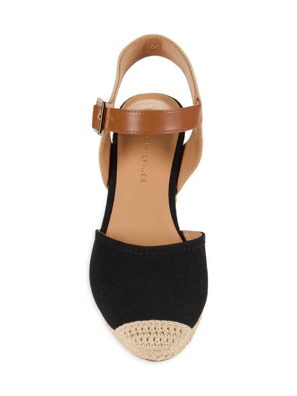 Tommy Hilfiger Nilsa Almond Toe Espadrille Wedge Pumps 5