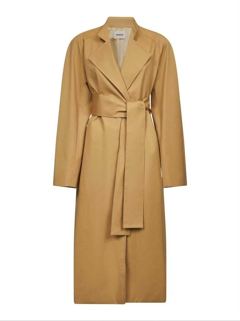 Khaite Khaite Long Sleeved Belted Coat from Cettire