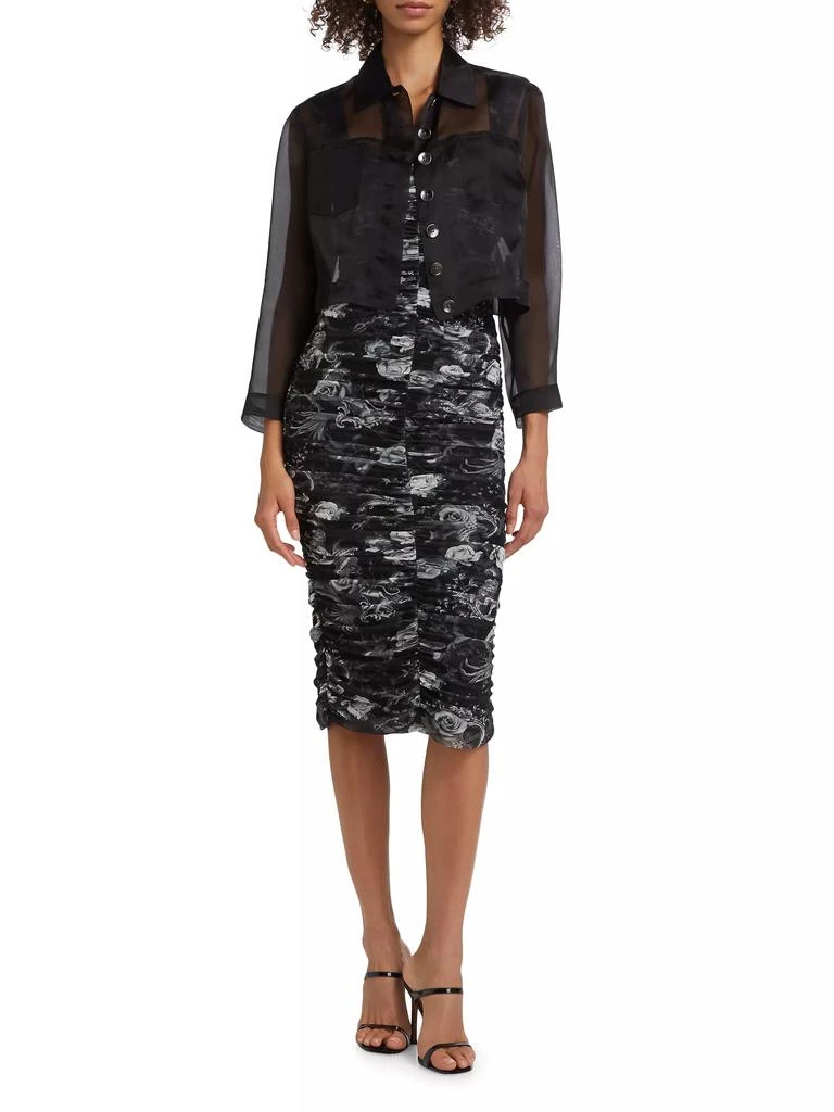 L'Agence Anders Silk Organza Jacket 2