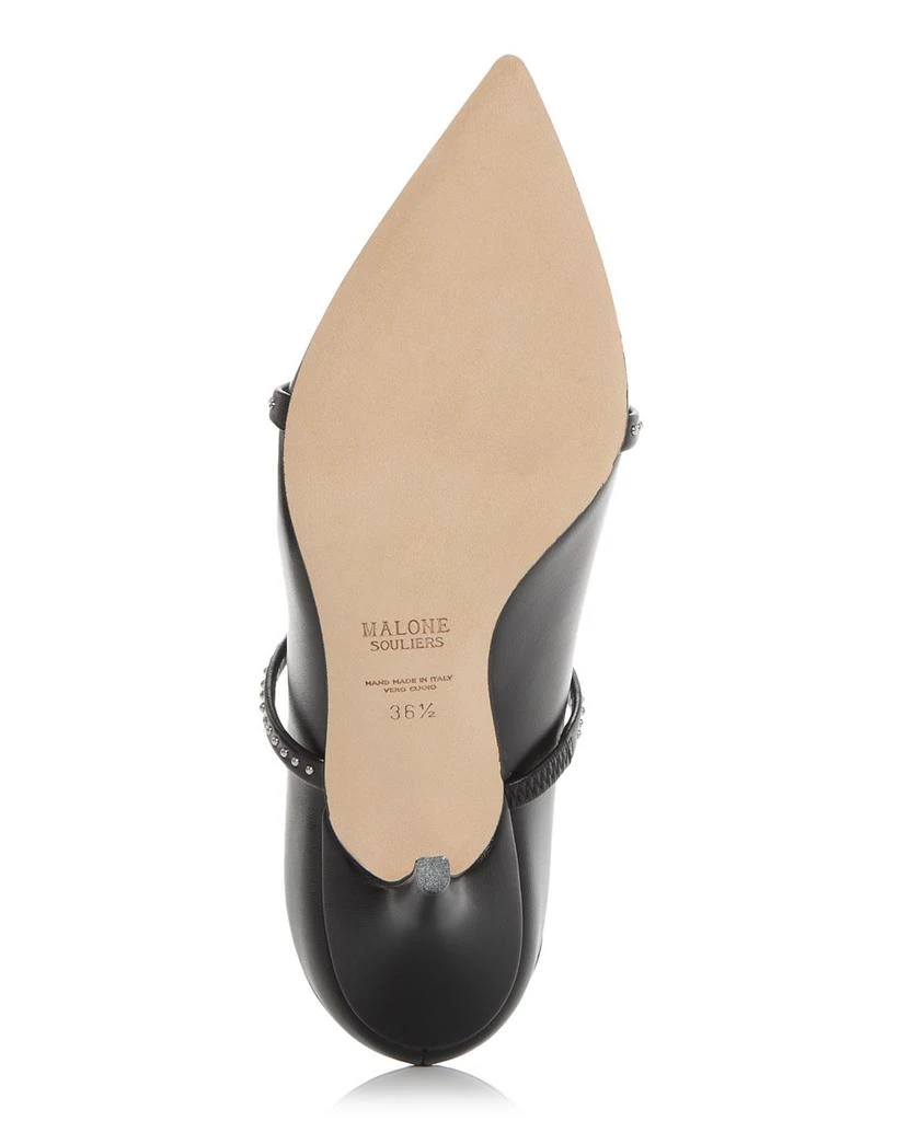 Malone Souliers Women's Maureen Embellished Pointed Mules 6