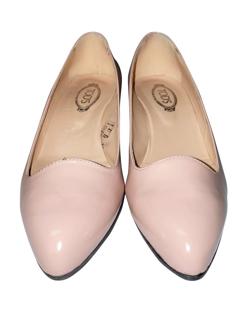 Tod's Tod's Pointed Wedge in Pink Leather