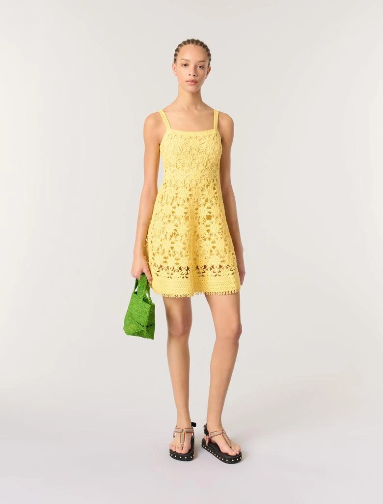 Maje Maje Woman's cotton Crochet strappy mini dress for Spring/Summer 1