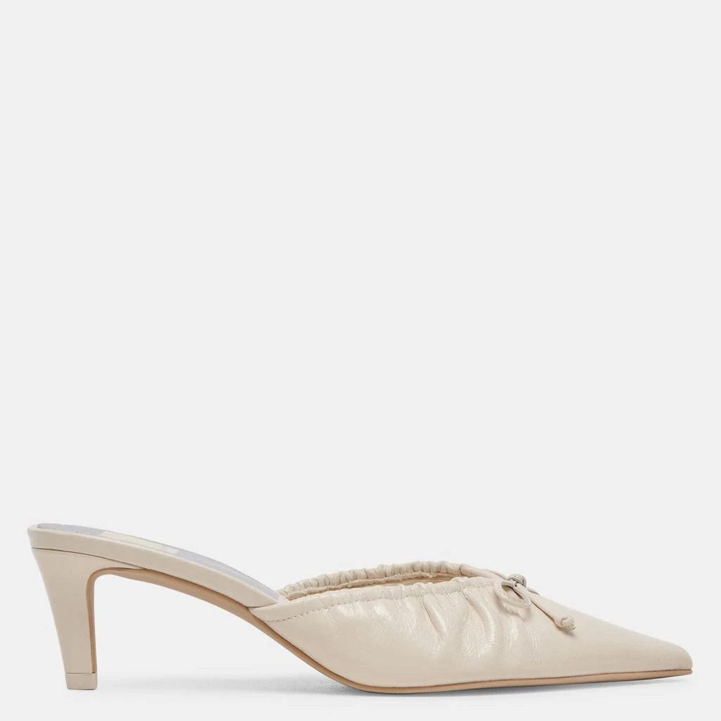 Dolce Vita Kairi Mid Heels Ivory Crinkle Patent 1