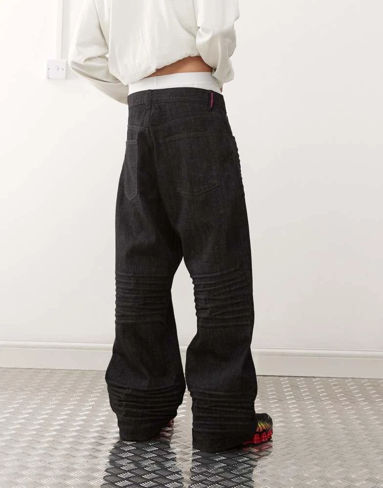 Cheap Monday Cheap Monday Looser baggy jeans in black rinse wash 4