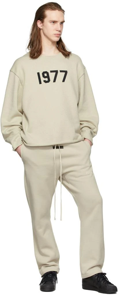 Essentials Beige Raw Edge '1977' Sweater 4