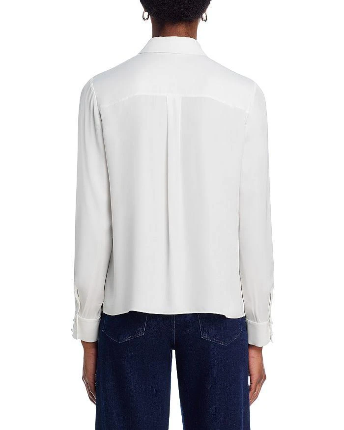 Alice + Olivia Willa Embellished Bow Collared Blouse 3