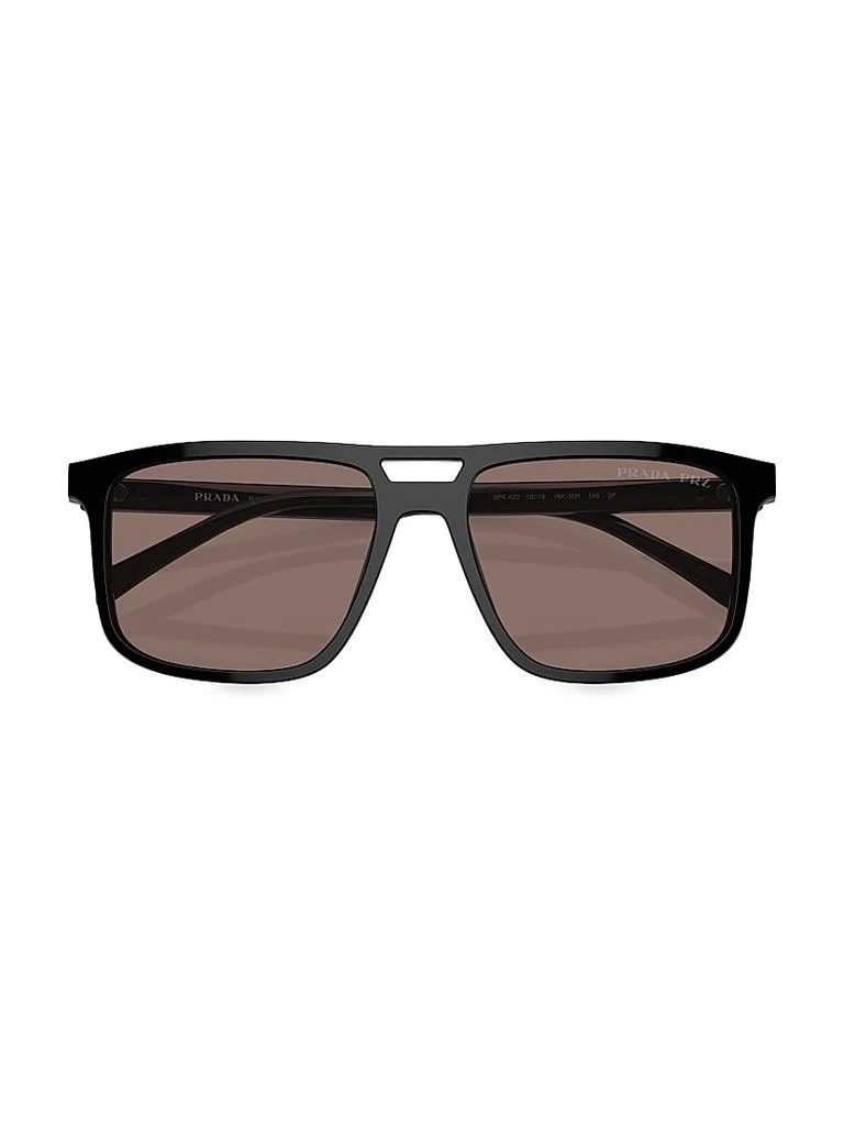 Prada 58MM Rectangular Sunglasses 5