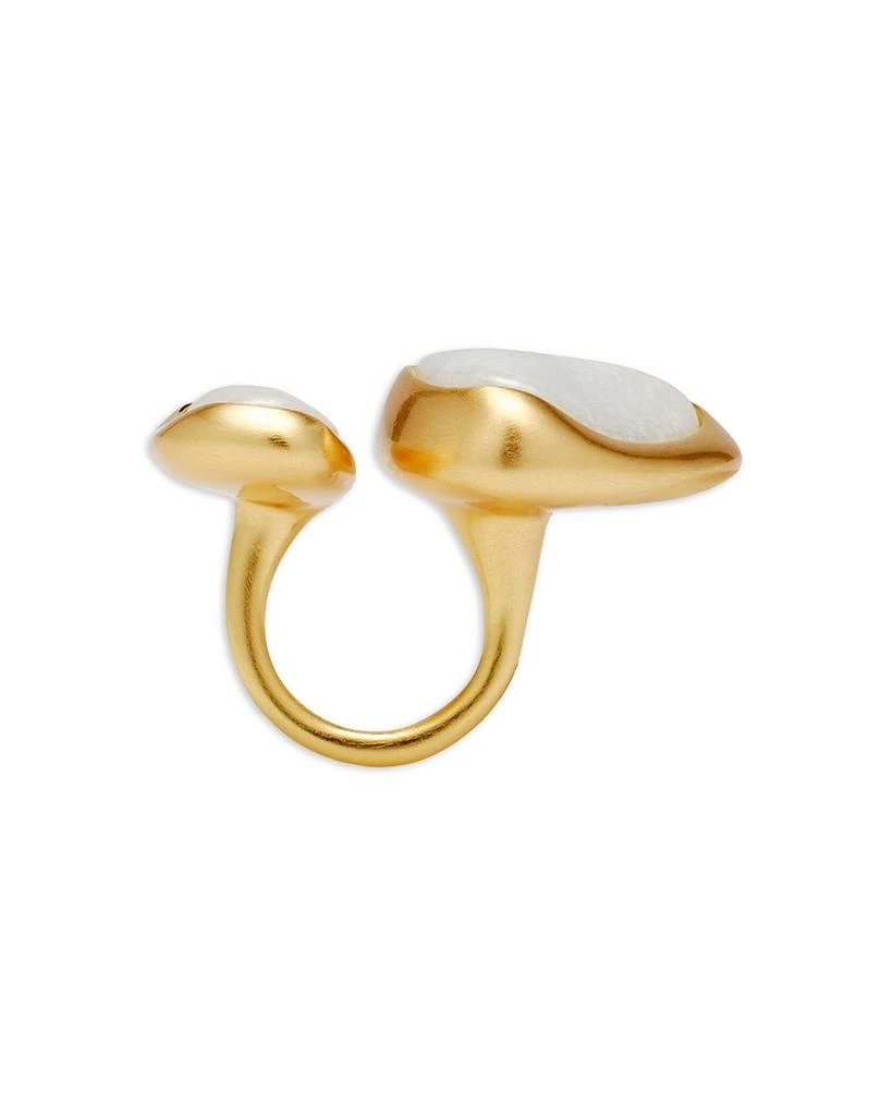 Cult Gaia Cleo Mother Of Pearl Open Ring 2