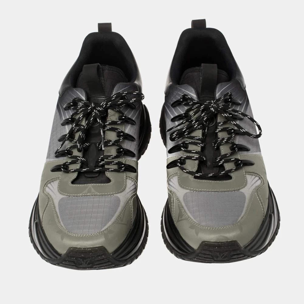 Louis Vuitton Louis Vuitton Black/Grey Leather And Mesh Run Away Pulse Low Top Sneakers Size 35 3