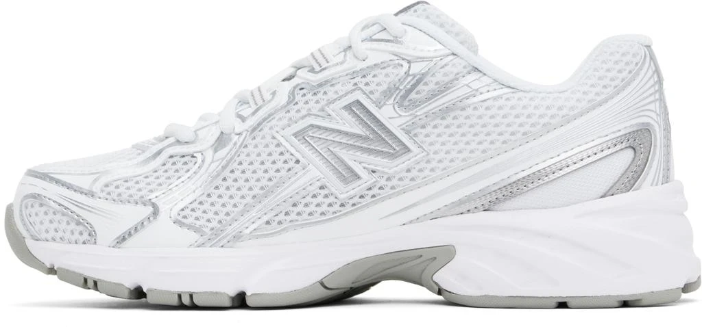 New Balance White & Silver 740 Sneakers 3