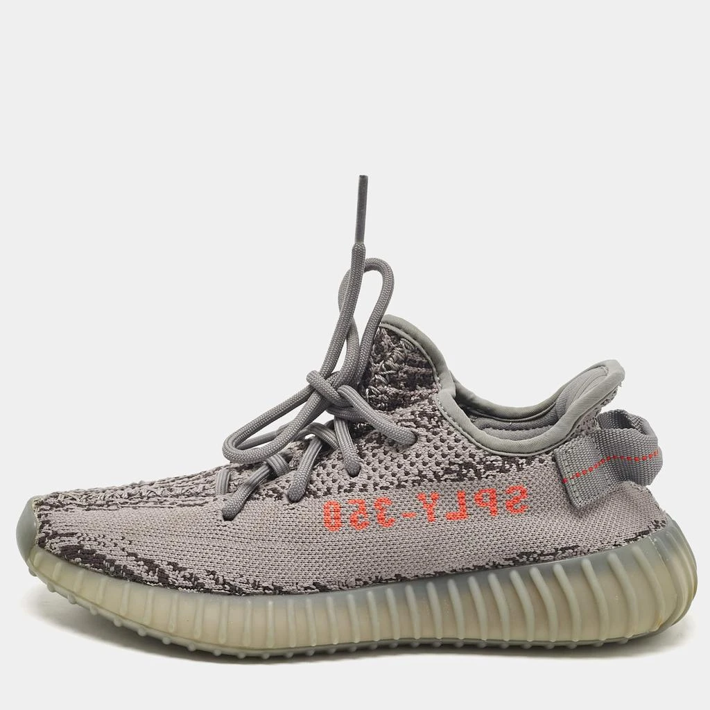 Shop Yeezy x Adidas Grey Knit Fabric Boost 350 V2 Beluga Sneakers Size 37  1/3 on Sale at BeyondStyle  Get 63% Off Yeezy x Adidas Grey Knit Fabric  Boost 350 V2