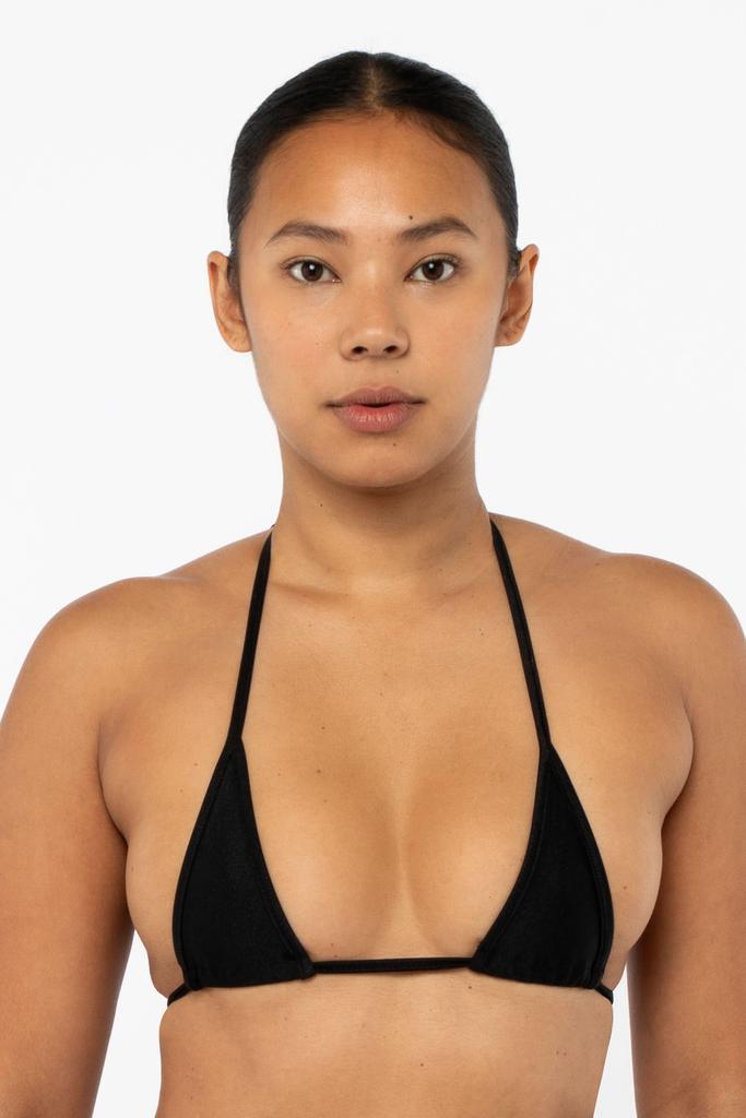 Los Angeles Apparel RNT003 - Nylon Tricot Micro Triangle Top