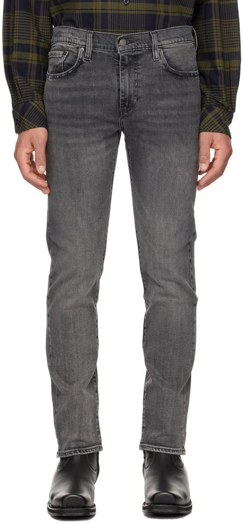 Levi's Gray 502 Taper Jeans 1