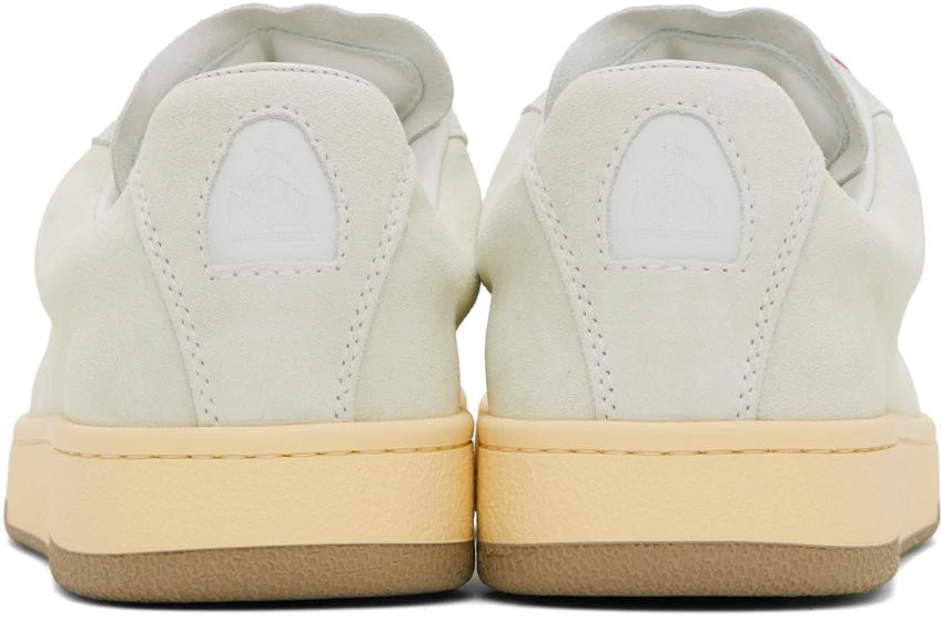 Lanvin White Suede Curb Lite Sneakers 2