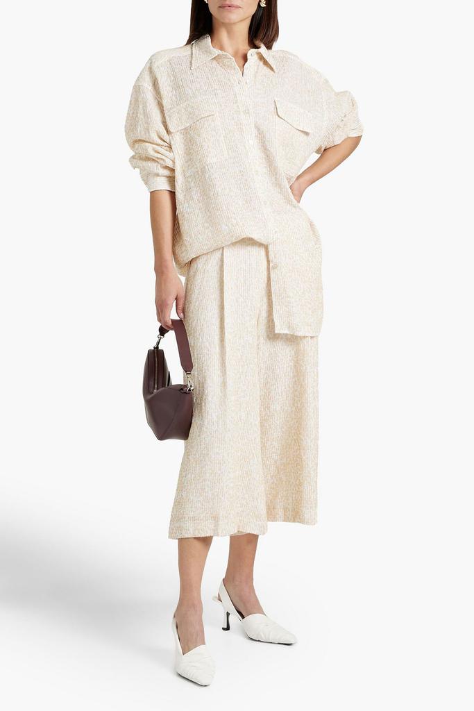 ROSETTA GETTY Embroidered gauze shirt