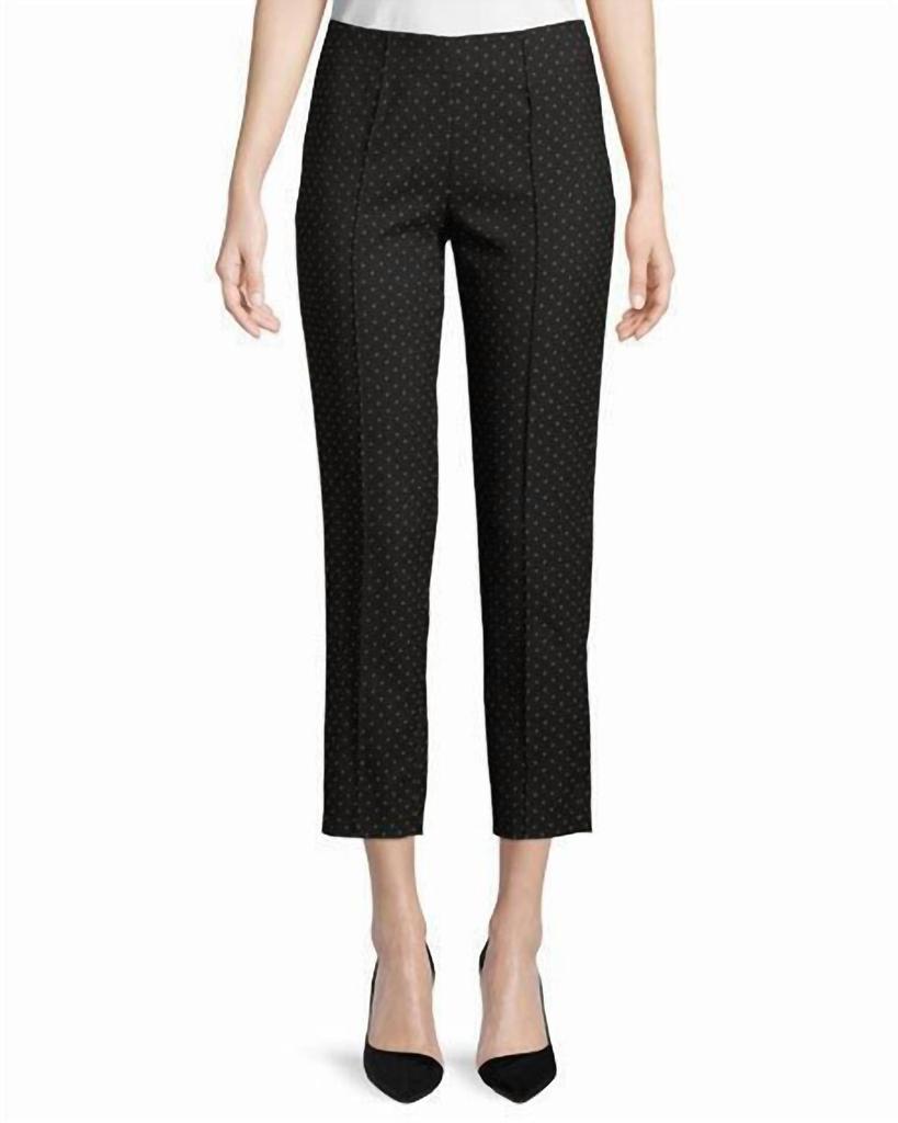 Piazza Sempione Piazza Sempione - Honia Dots Straight Leg Ankle Crop Pant