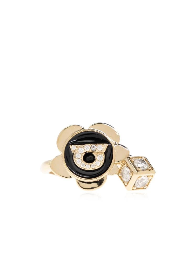 Salvatore Ferragamo Ring with a shimmering crystal