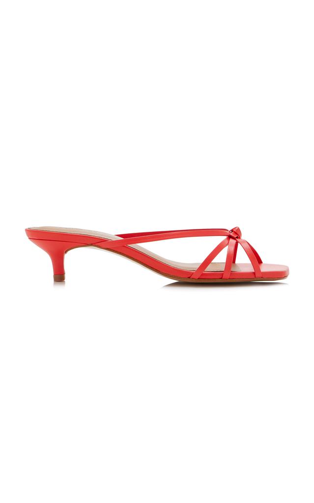 Flattered Flattered - Eunisa Leather Sandals - Red - IT 37 - Moda Operandi