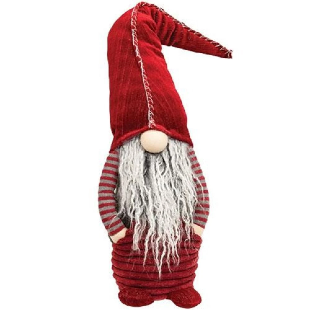 Red/White Fabric Standing Gnome main image 0