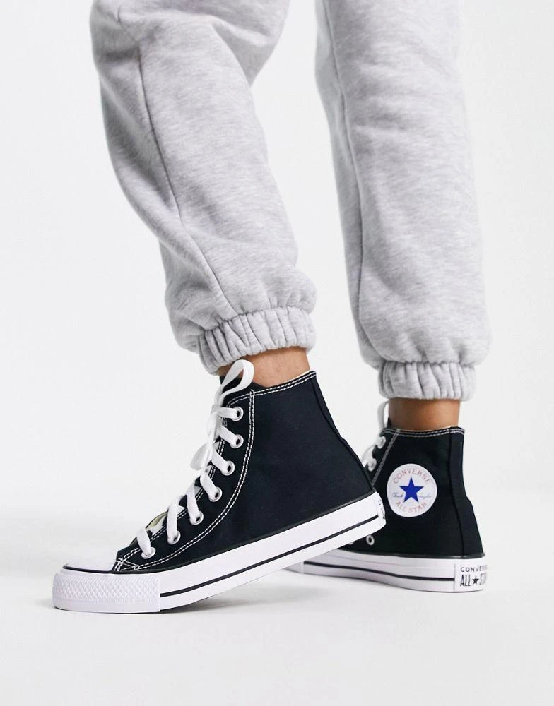 Converse Converse Chuck Taylor All Star Hi unisex trainers in black 2