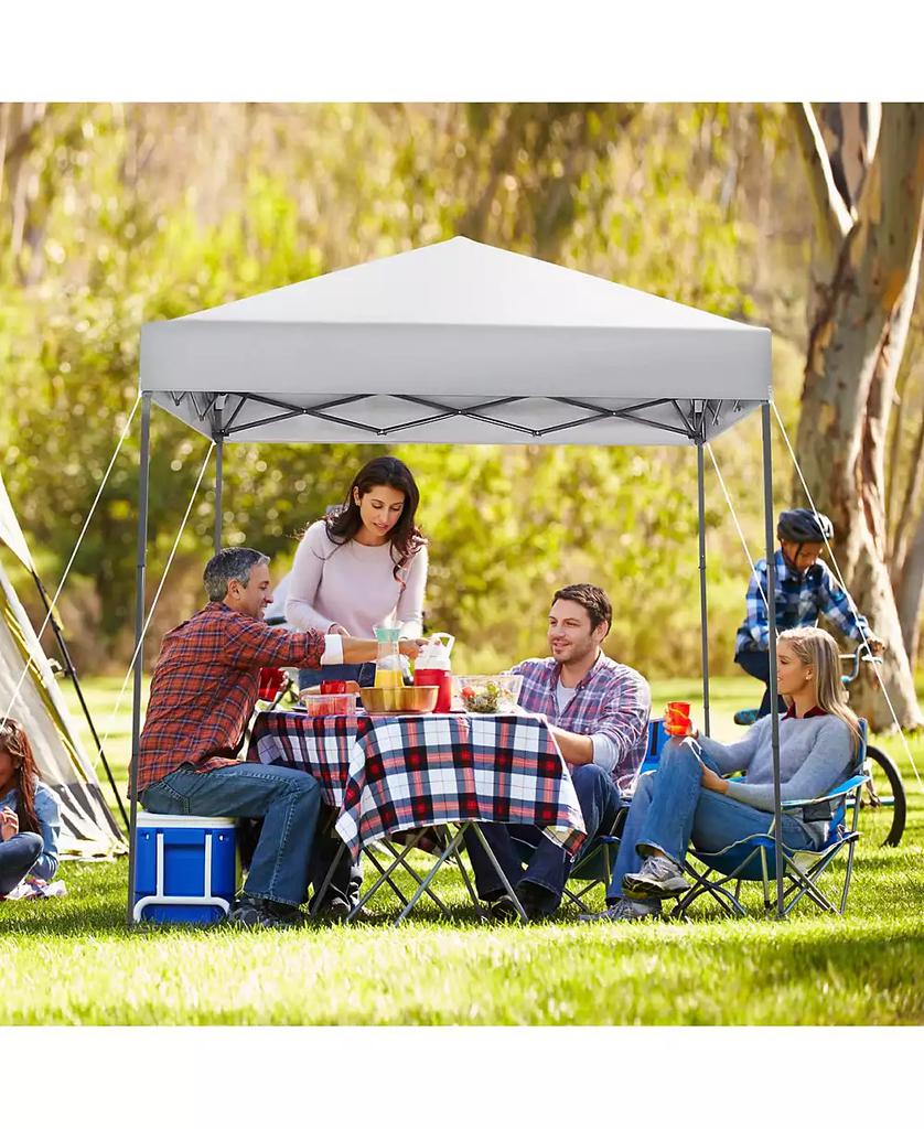 Mecale 6.6 x 6.6 Feet Outdoor Pop-up Canopy Tent with UPF 50+ Sun Protection