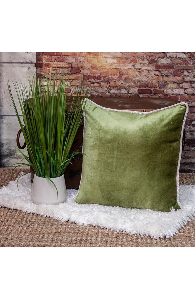 Parkland Maia Transitional Olive Throw Pillow 6
