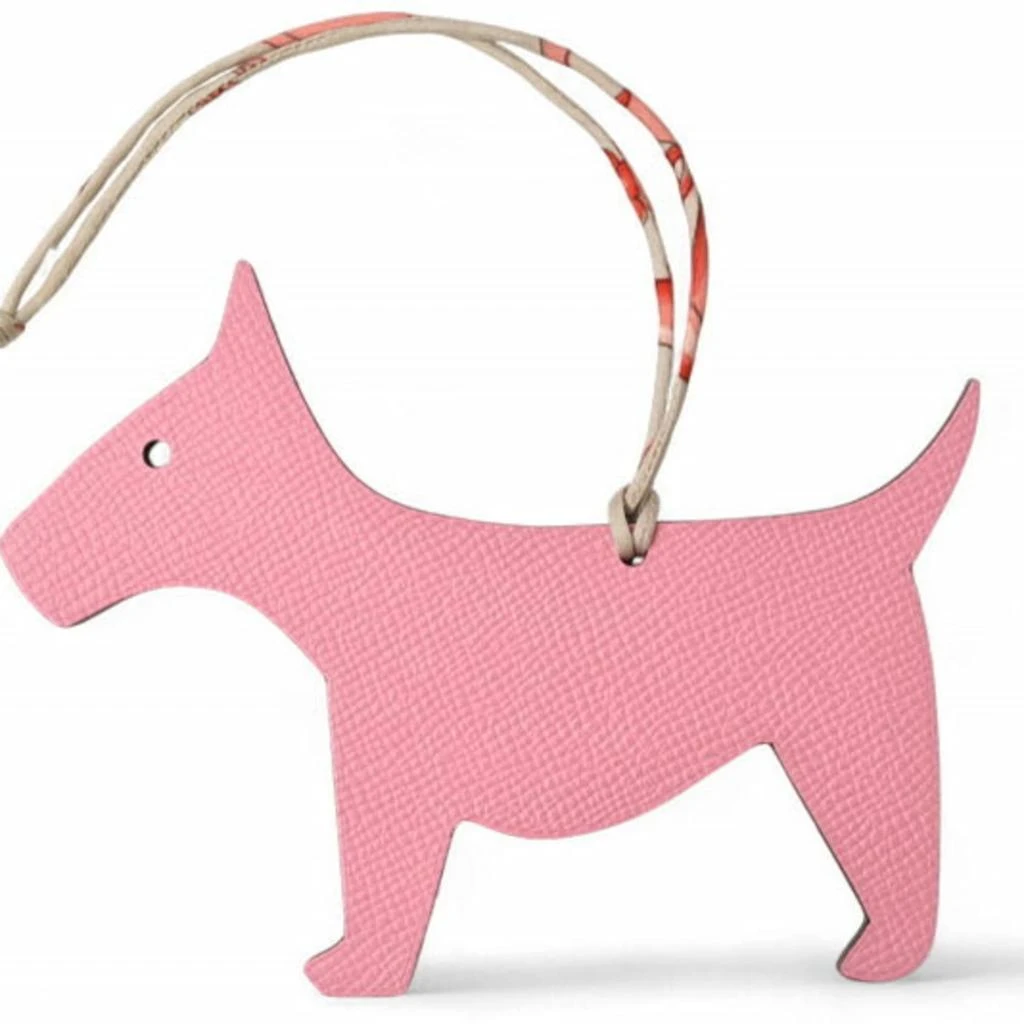 Hermes pink Leather Handbag Charm (Pre-Owned)