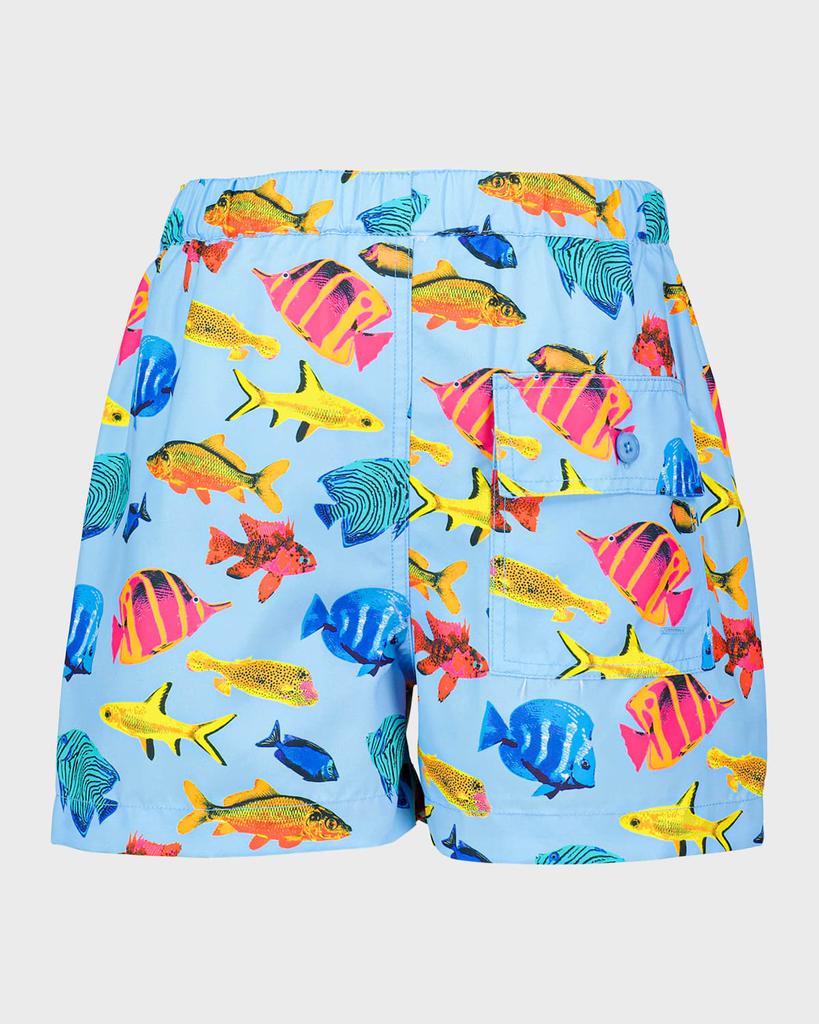 Rachel Riley Boy's Tropical Fish Swim Shorts, Size 2-10