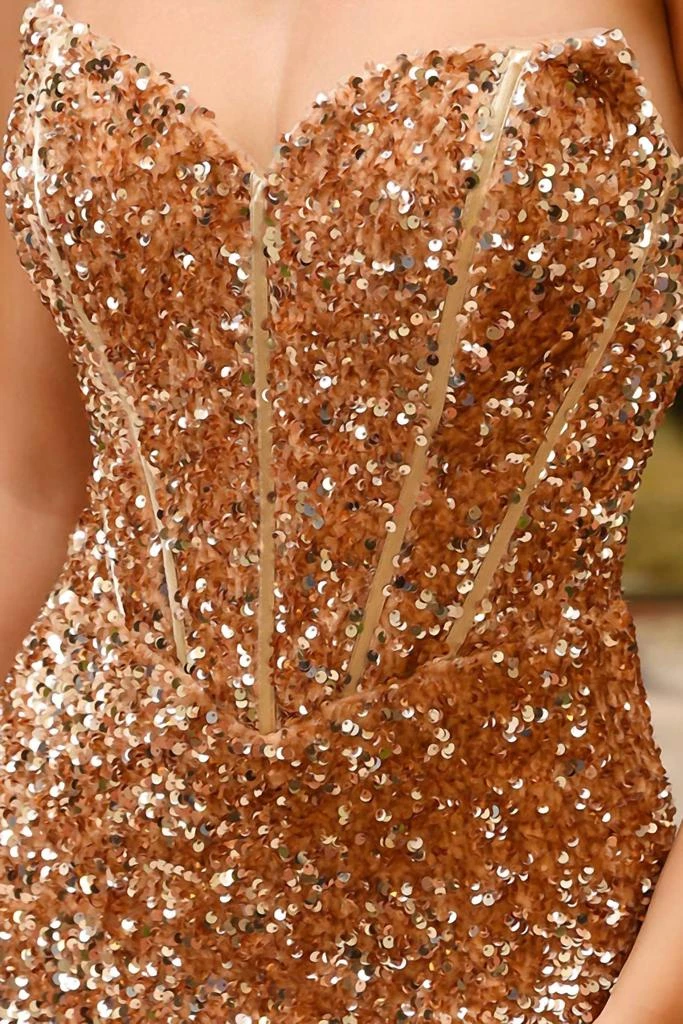 Amelia Couture Darina Gown In Gold 4