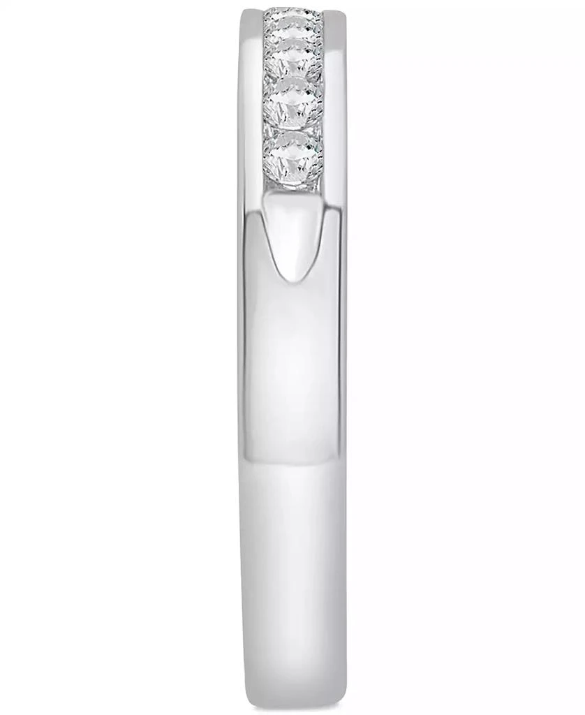 Macy's Diamond Channel-Set Wedding Band (1/4 ct. t.w.) in Platinum 3