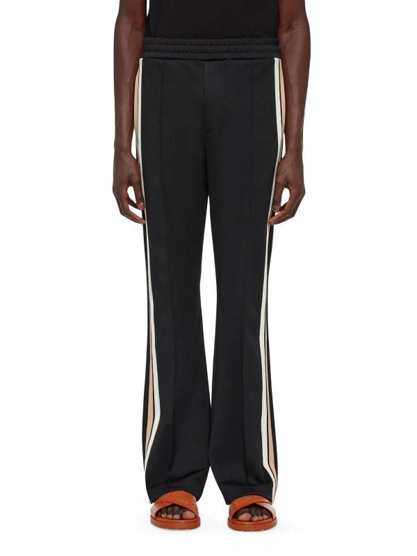 Salvatore Ferragamo Striped Cotton-Blend Track Pants 1