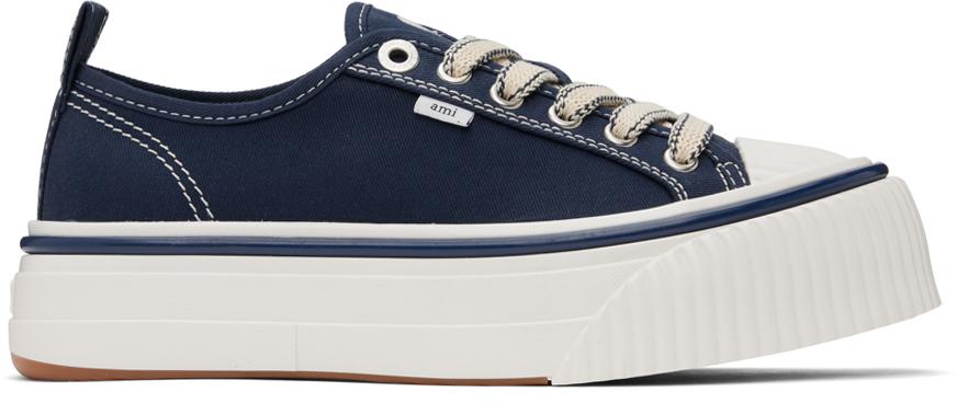 【関税込み】AMI Paris オフホワイト Ami 1980 スニーカー AMI Off-White Lace-Up Sneakers - Casual Shoes - BeyondStyle
