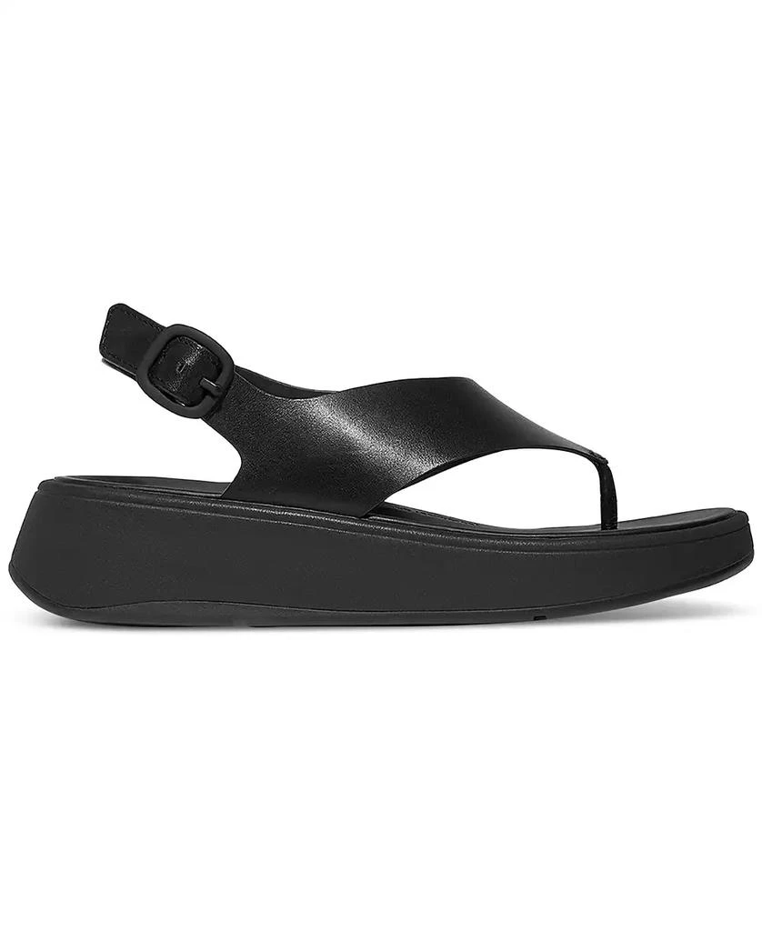 FitFlop Women's F-Mode Leather Flatform Back Strap T-Post Sandals 6