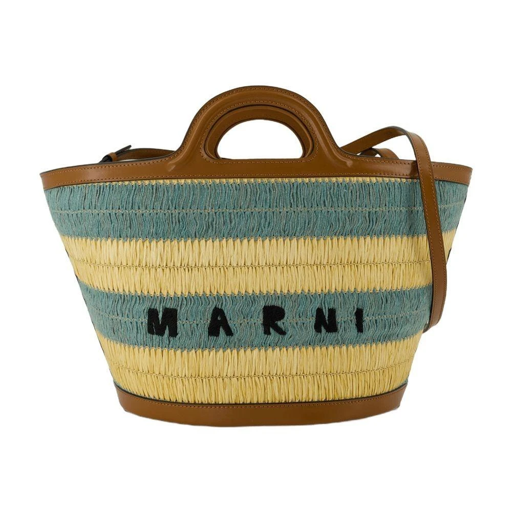 Marni Tropicalia Small Shopping Bag - Raphia - Multi 1