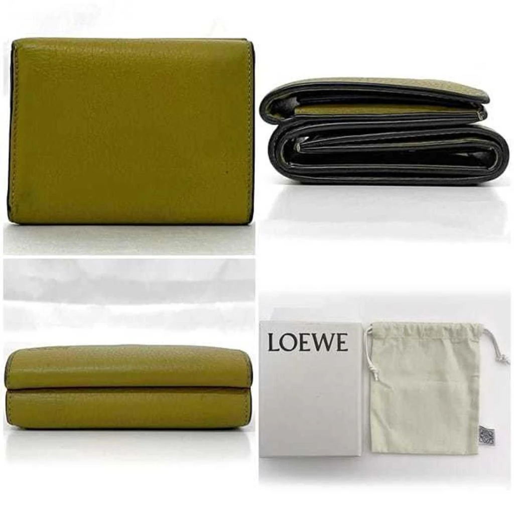 Loewe yellow Leather Wallet (Tri-Fold) (Pre-Owned) 2