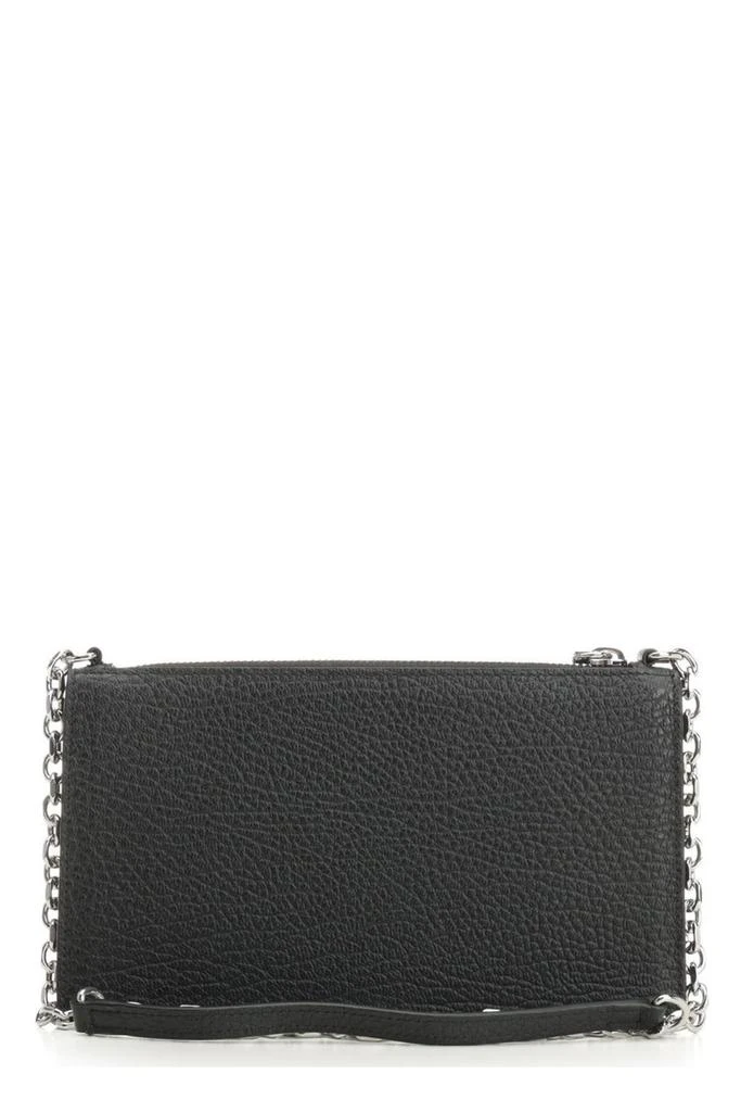 MAISON MARGIELA Textured Calfskin Leather Wallet With Zipper Closure And Chain 2