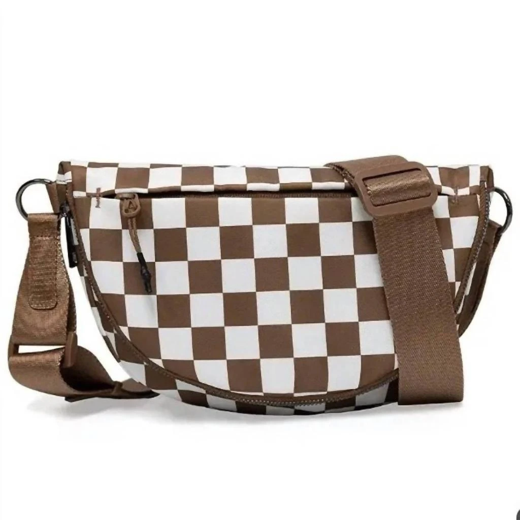The Lyrical Spirit The Lyrical Spirit - Women
s Checkered Nylon Fanny Pack Sling Bags