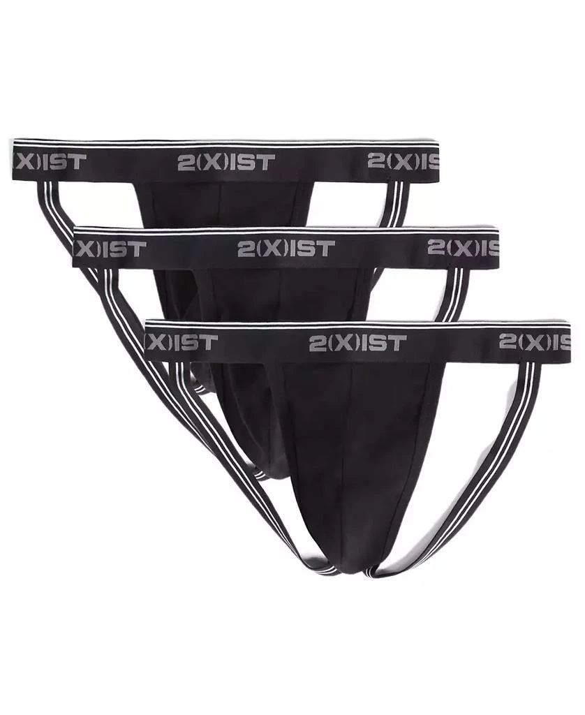 2(x)ist Men's Cotton Stretch Jock Strap 3-Pack 1