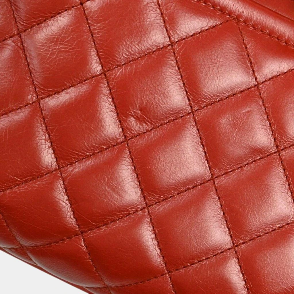 Chanel Chanel Red Lambskin Drawstring Tote Bag 10